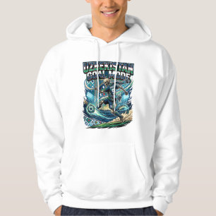 Uzbekistan Mål Läge Skelett Anfallare Nationer Str Hoodie