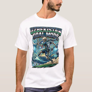 Uzbekistan Mål Läge Skelett Anfallare Nationer Str T Shirt