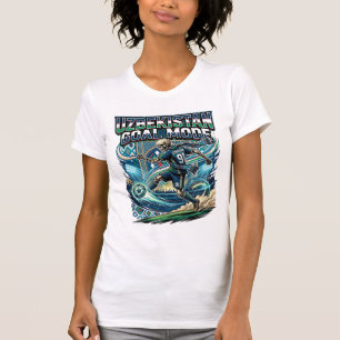 Uzbekistan Mål Läge Skelett Anfallare Nationer Str T Shirt