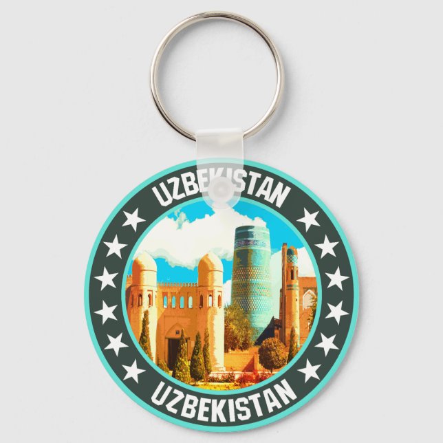 Uzbekistan Nyckelring (Framsida)