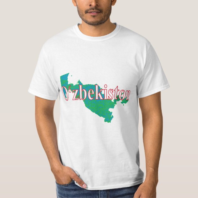 Uzbekistan T-Shirt (Framsida)