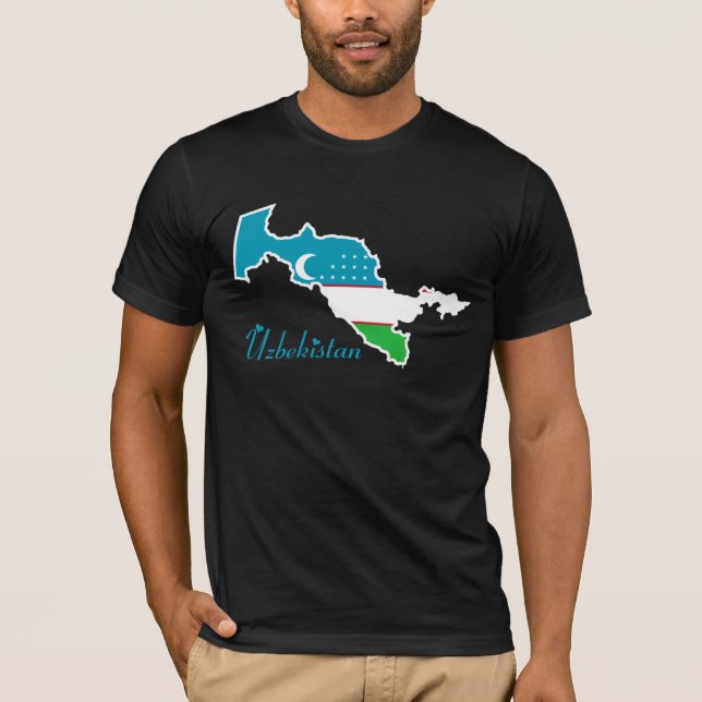 Uzbekistan T-tröja T-shirt (Framsida)