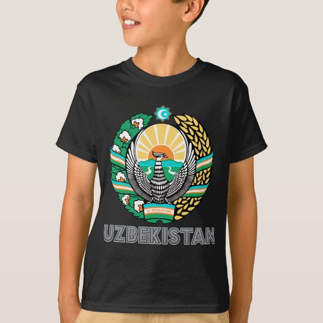 Uzbekistan vapensköld tröja (Framsida)