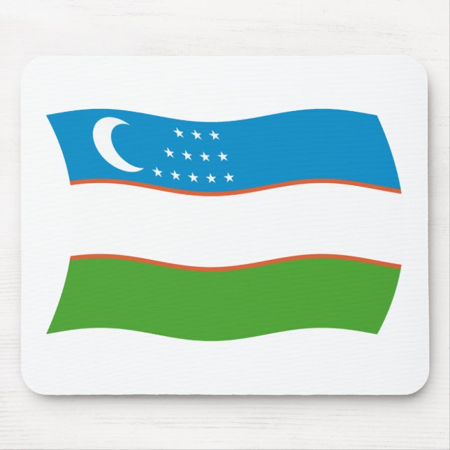 Uzbekistans flag musmattor (Framsidan)