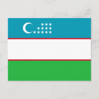 Uzbekistans flagga