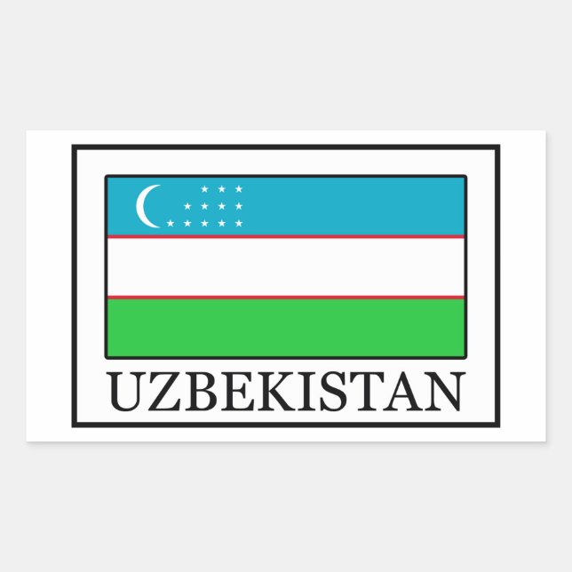 Uzbekistans klistermärke (Framsida)