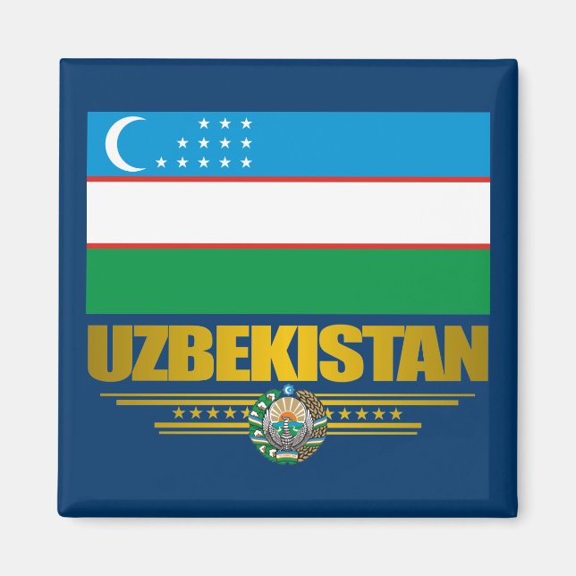 "Uzbekistans Pride" Magnet (Framsidan)
