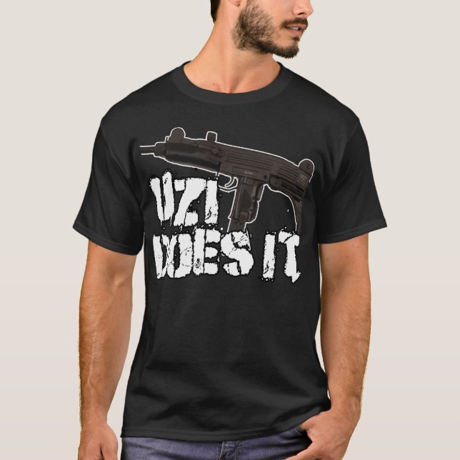 Uzi gör det T-tröja för vapenskjorta | Uzi Tee Shirt (Framsida)