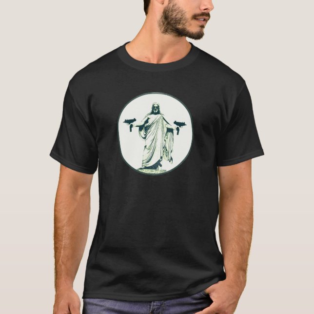 Uzi som bär på Jesus T-shirt (Framsida)