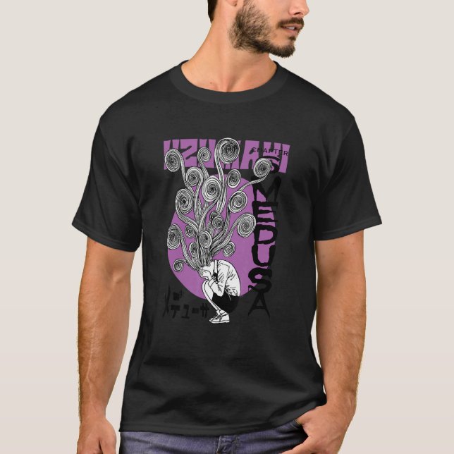 Uzumaki Spiral Hair T Shirt (Framsida)