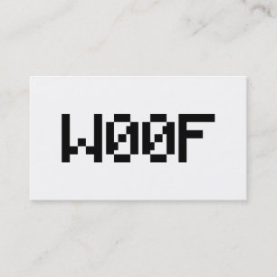 V00F [Leetspråk Djur Ljud] Visitkort