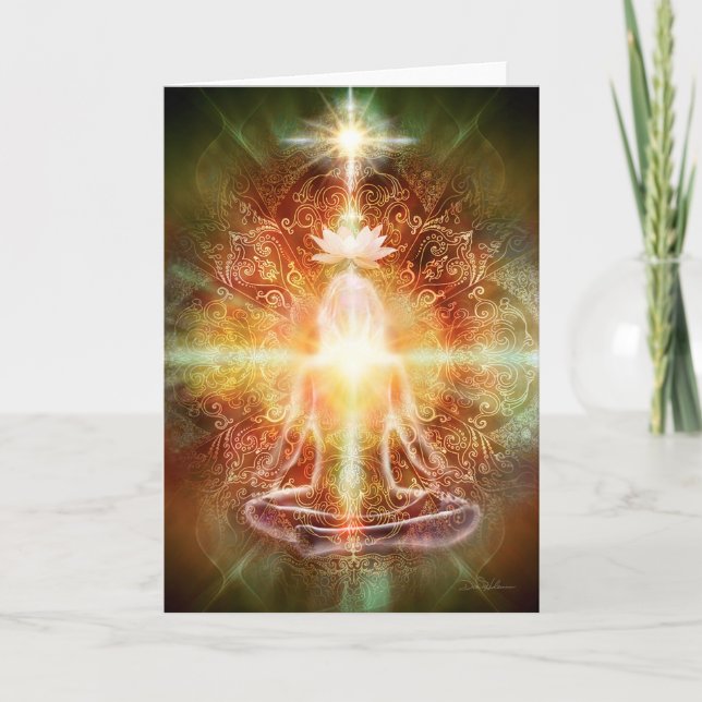 V059 Lotus Meditator Kort (Framsida)