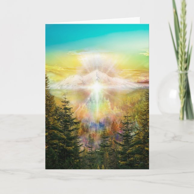 V097 Mt Shasta City of Light Kort (Framsida)