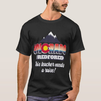V16 Colorado RedForEd Strike United Teacher Protes T Shirt