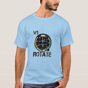 V1 Rotera - Pilottal för Älskare-flygplan T Shirt