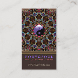 V2: Alternativ Östra YinYang New Age Visitkort