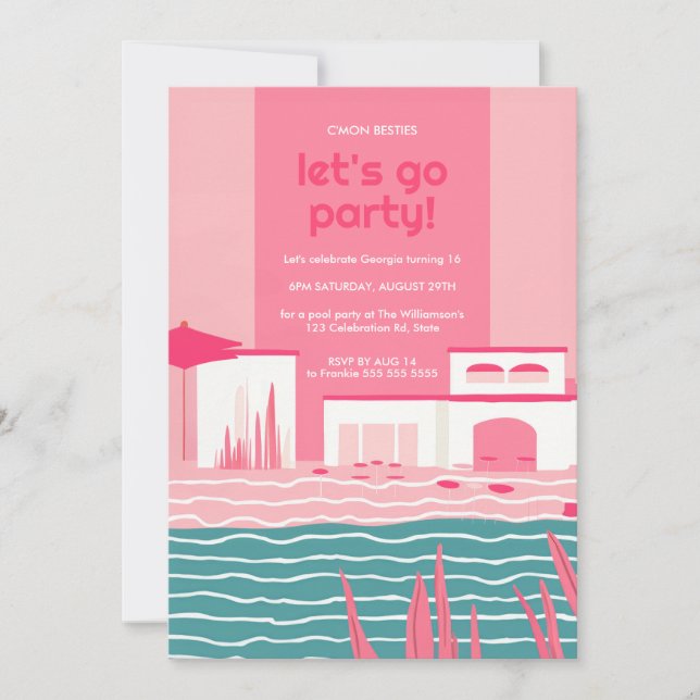 V2-Anpassningsbar för Tathyana Inbjudningar (Framsida)