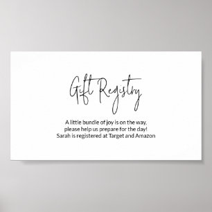 V2 Gift-registerns Insert_Anpassningsbar Digital D Poster
