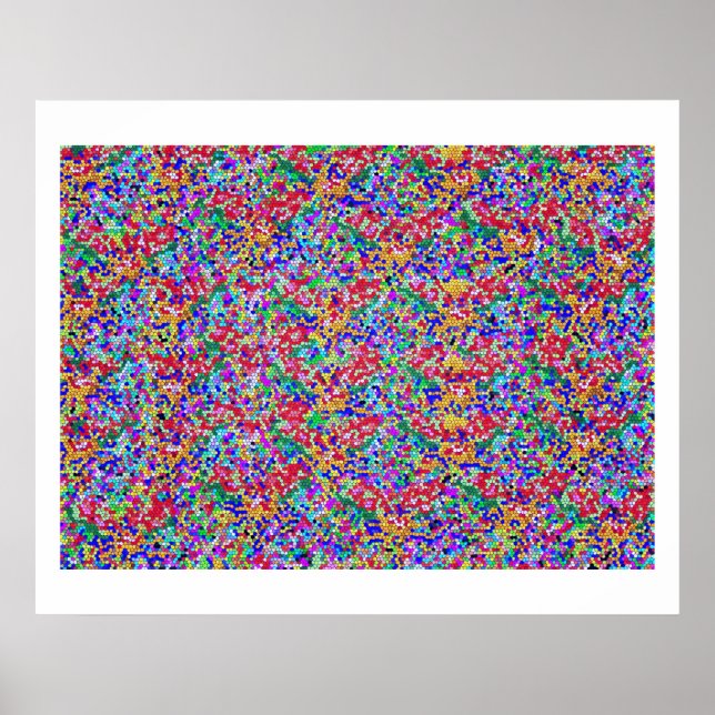 V2 High Energy Färg Theraphy Jewel Print Poster (Framsidan)