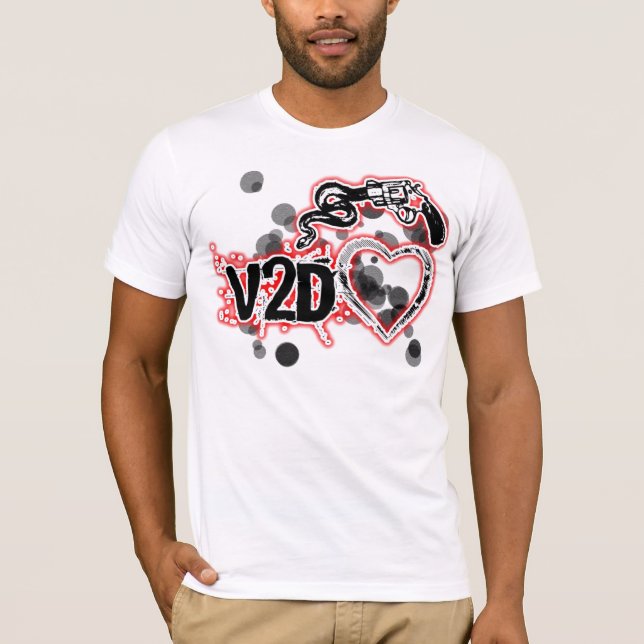 v2dheart tee shirt (Framsida)