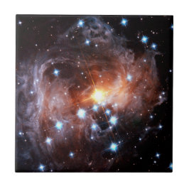 V838 Monocerotis Red Superjätte Star Hubble Photo Kakelplatta