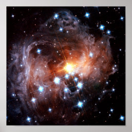 V838 Monocerotis Red Superjätte Star Hubble Photo Poster