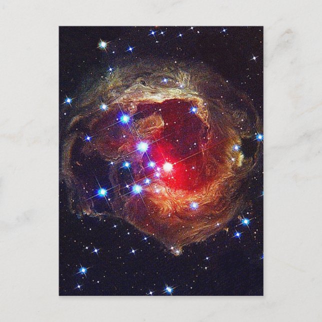 V838 Monocerotis star NASA Vykort (Framsida)