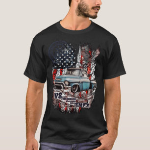 V8 Legendary Pickup GMC 100 Amerikansk lustig gris T Shirt