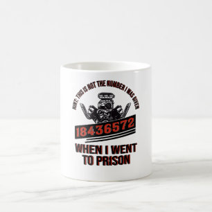 V8 Motor Fläkt bil Piston 8 Cylindermekanism Kaffemugg