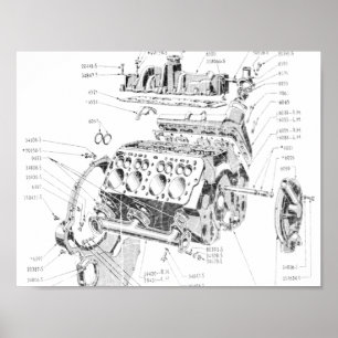 V8-motor Poster