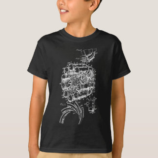 V8 Motordiagram T Shirt