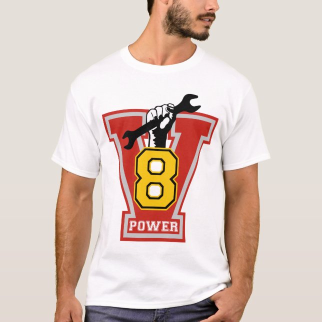 v8 power tee (Framsida)