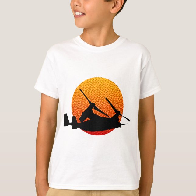 V-22 Osprey Aircraft Military History Älskare T Shirt (Framsida)