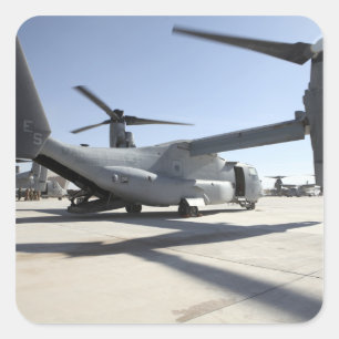 V-22 Osprey tiltrotor-luftfartyg 2 Fyrkantigt Klistermärke