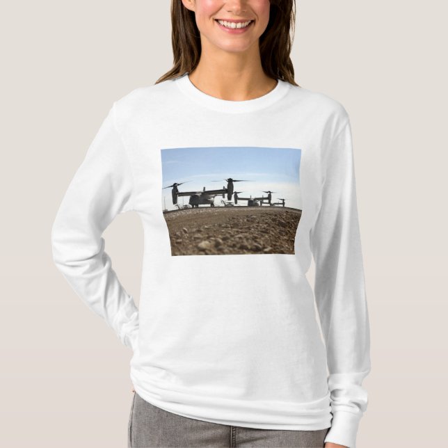 V-22 Osprey tiltrotor-luftfartyg Tee Shirt (Framsida)