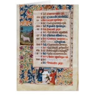 V.25-3 Fol.12v månaden av December Hälsningskort