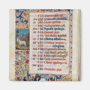 V.25-3 Fol.12v Månaden i december Magnet