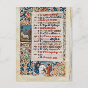 V.25-3 Fol.12v Månaden i december Vykort