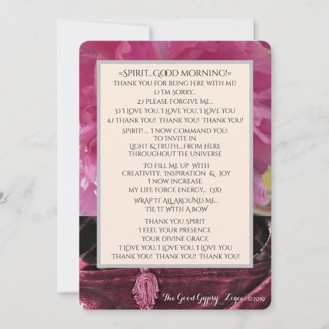 V.9 BRA MORGON SPIRIT HÄLSNING INSPIRATION OCH JOB TACK KORT (Framsida)