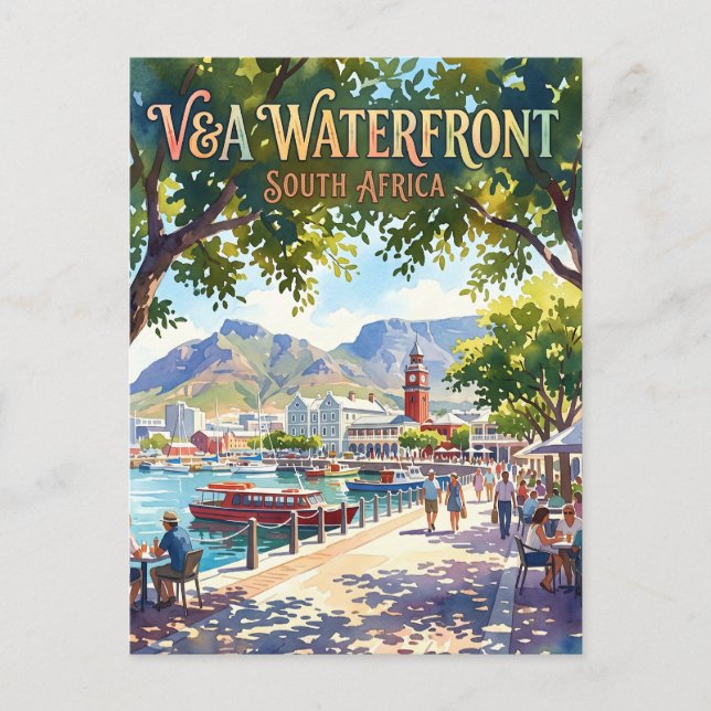 V&A Waterfront Sydafrika Vykort (Framsida)