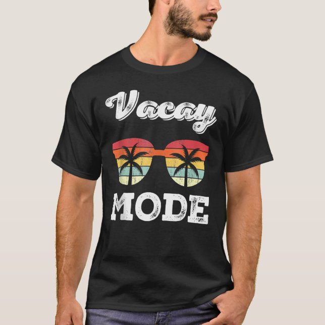 V acay Mode Sunglasses Retro S ummer B varje V-aca T Shirt (Framsida)