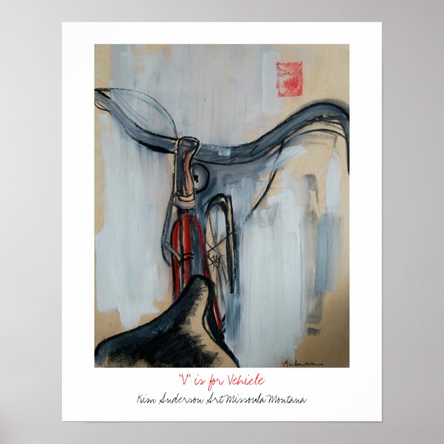 V är för Fordon Poster (Framsidan)