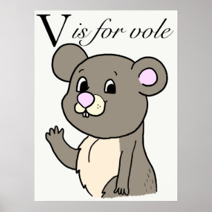 V är för omröstning poster