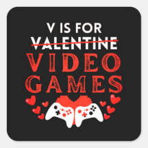 V Är För Roliga Videospel Alla Hjärtans Dag Gamer