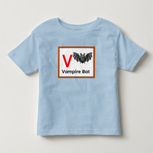 V är för Vampire Fladdermus T Shirt