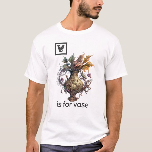 V är för Vas T-Shirt (Framsida)