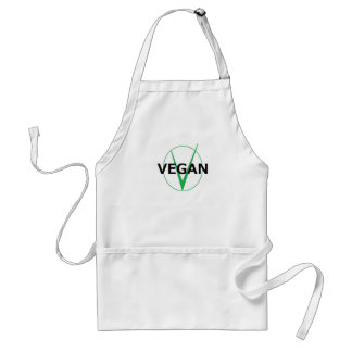 v är för veganförklädet för kockar förkläde