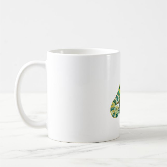V är för Veiled Chameleon Kaffemugg (Vänster)