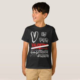 V ÄR FÖR VIDEO GAMES lustiga valentinesers dag T Shirt