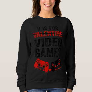 V är för videospel med spelaren Valentines day Lyc T Shirt
